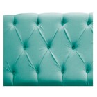 Cabeceira Lara 140 Cm Casal Suede Azul Tiffany - Amarena Móve
