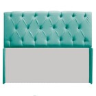 Cabeceira Lara 140 Cm Casal Suede Azul Tiffany - Amarena Móve