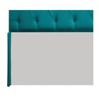 Cabeceira Lara 140 Cm Casal Suede Azul Turquesa - Amarena Móv