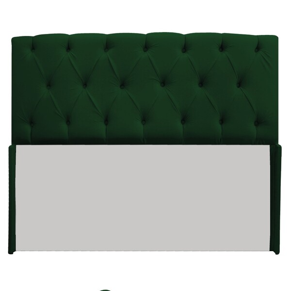 Cabeceira Lara 140 Cm Casal Suede Verde - Amarena Móveis