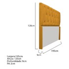 Cabeceira Lara 190 Cm King Size Suede Mostarda - Amarena Móve