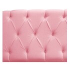 Cabeceira Lara 190 Cm King Size Suede Rosa Bebê - Amarena Móv