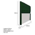 Cabeceira Lara 190 Cm King Size Suede Verde - Amarena Móveis