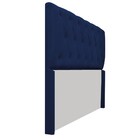Cabeceira Lara 193 Cm King Size Suede Azul Marinho - Amarena