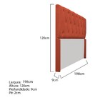 Cabeceira Lara 193 Cm King Size Suede Terracota - Amarena Móv