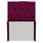 Cabeceira Lara 90 Cm Solteiro Suede Bordô - Amarena Móveis