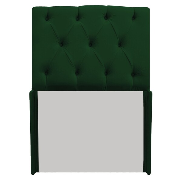 Cabeceira Lara 90 Cm Solteiro Suede Verde - Amarena Móveis