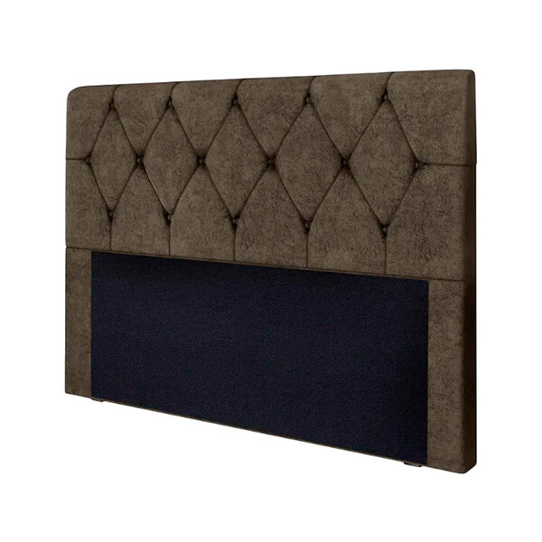 Cabeceira Leila Estofada Casal 140cm Em Suede Amassado Star C
