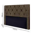 Cabeceira Leila Estofada Casal 140cm Em Suede Amassado Star C
