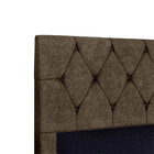 Cabeceira Leila Estofada Casal 140cm Em Suede Amassado Star C