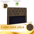 Cabeceira Leila Estofada Casal 140cm Em Suede Amassado Star C