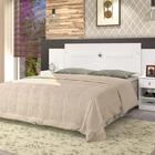 Cabeceira Lilian Box Casal Regulável Branco