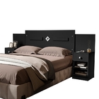 Cabeceira Lilian Box Casal Regulável Preto