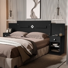 Cabeceira Lilian Box Casal Regulável Preto