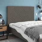 Cabeceira Lima Plus Casal 1400mm Veluso Slim Chocolate - Simb