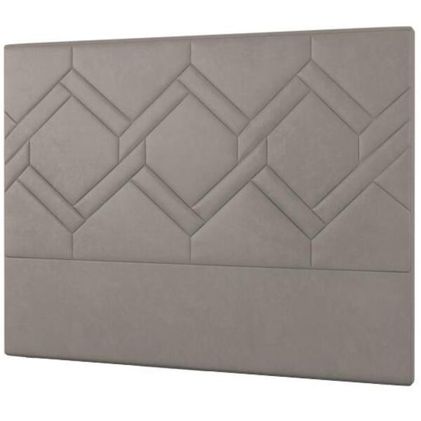 Cabeceira Lima Plus Queen 1600mm Veludo Bege Escuro - Simbal