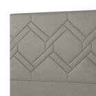 Cabeceira Lima Plus Viúva 1000mm Veludo Bege Escuro - Simbal