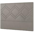 Cabeceira Lima Plus Viúva 1000mm Veludo Bege Escuro - Simbal