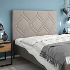 Cabeceira Lima Plus Viúva 1000mm Veludo Bege Escuro - Simbal