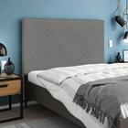 Cabeceira Lima Plus Viúva 1000mm Veludo Slim Chumbo - Simbal