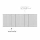 Cabeceira Liora Modulada Cama Box Queen 1,60m 8 Módulos Branco