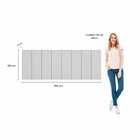 Cabeceira Liora Modulada Cama Box Queen 1,60m 8 Módulos Branco