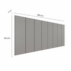 Cabeceira Liora Modulada Cama Box Queen 1,60m 8 Módulos Cacao