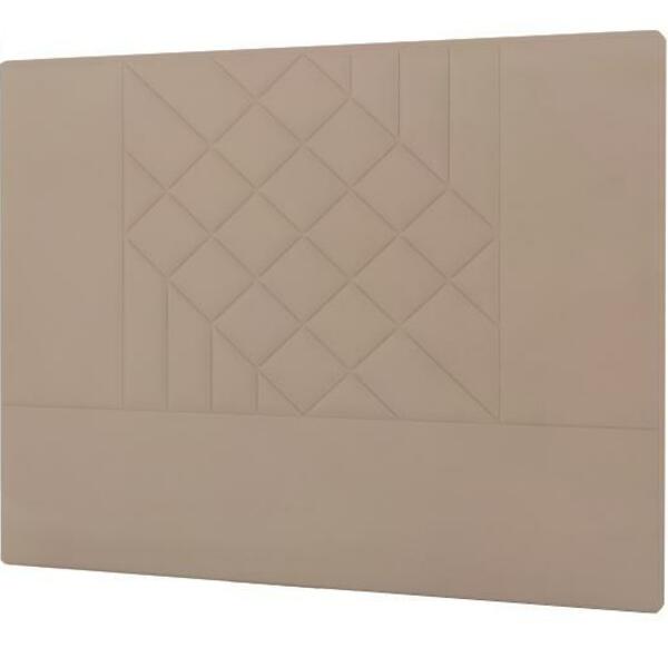 Cabeceira Lisboa Plus Casal 1400mm Veludo Bege Escuro - Simbal
