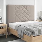 Cabeceira Lisboa Plus Queen 1600mm Veludo Adar Castor - Simbal