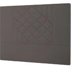 Cabeceira Lisboa Plus Solteiro 900mm Veludo Adar Marrom - Sim