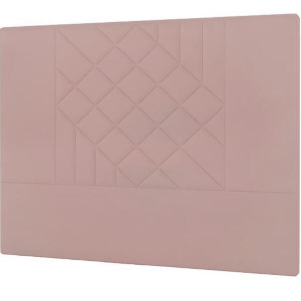 Cabeceira Lisboa Plus Solteiro 900mm Veludo Rose - Simbal