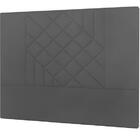 Cabeceira Lisboa Plus Viúva 1000mm Linho Chumbo - Simbal