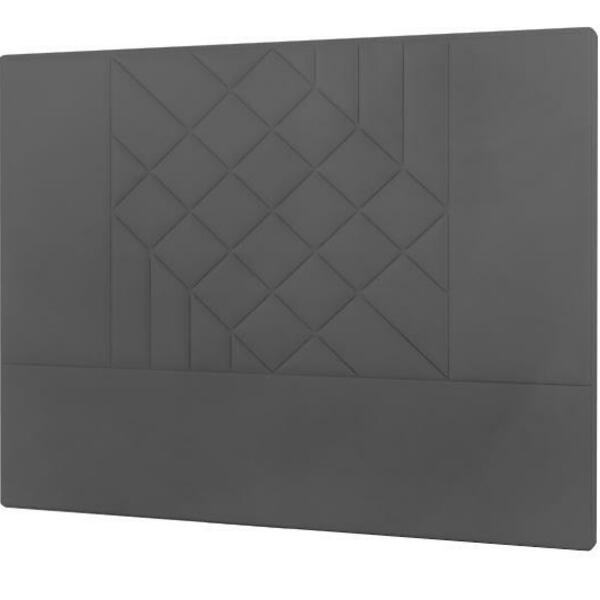 Cabeceira Lisboa Plus Viúva 1000mm Linho Chumbo - Simbal