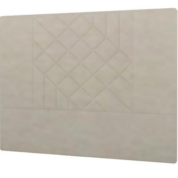 Cabeceira Lisboa Plus Viúva 1000mm Linho Cru - Simbal