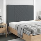 Cabeceira Lisboa Plus Viúva 1000mm Suede Cinza - Simbal