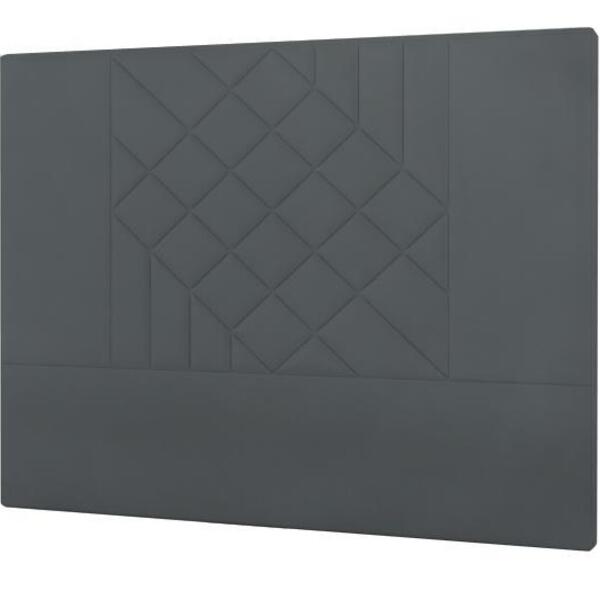 Cabeceira Lisboa Plus Viúva 1000mm Suede Cinza - Simbal