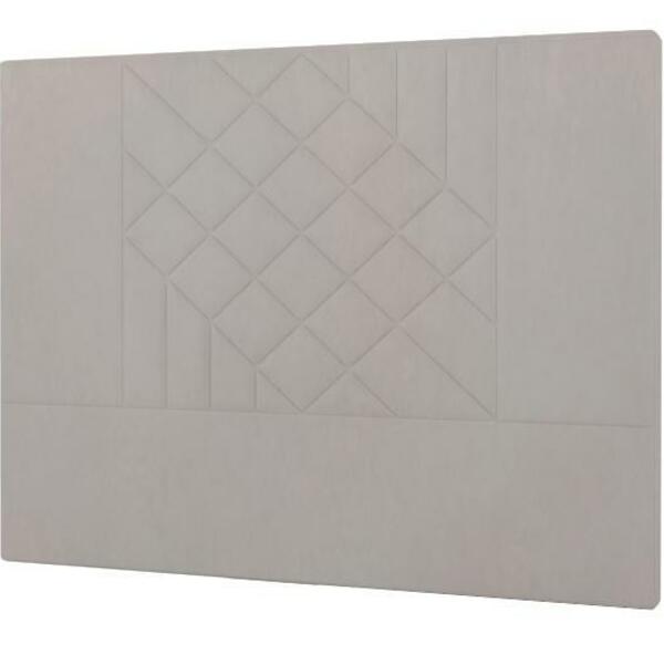 Cabeceira Lisboa Plus Viúva 1000mm Veludo Adar Off White - Si
