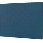 Cabeceira Lisboa Plus Viúva 1000mm Veludo Azul - Simbal