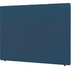 Cabeceira Lotus Plus Solteiro 900mm Veludo Azul - Simbal