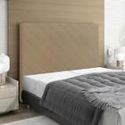 Cabeceira Lotus Plus Viúva 1000mm Veludo Bege Escuro - Simbal