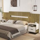 Cabeceira Luiza Extensivel Box 140/160cm Freijó / Off White