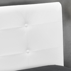 Cabeceira Luna Para Cama Box Casal 140 Cm Corino Branco M11 -