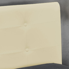 Cabeceira Luna Para Cama Box Queen 160 Cm Corino Bege M11 - D