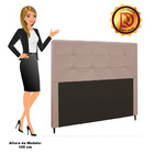 Cabeceira Luna Para Cama Box Queen 160 Cm Suede - D'rossi - B