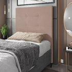 Cabeceira Luna Para Cama Box Solteiro 90 Cm Suede - D'rossi -