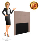 Cabeceira Luna Para Cama Box Solteiro 90 Cm Suede - D'rossi -