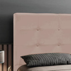 Cabeceira Luna Para Cama Box Solteiro 90 Cm Suede - D'rossi -