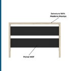 Cabeceira Madeira Maciça Guará Yescasa Preto/natural