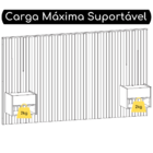 Cabeceira Madeira Ripado Quarto para Cama Box Casal Queen com