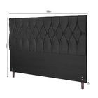 Cabeceira Madri Para Cama Box King 195 Cm Suede - Ssx Multico